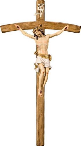 Crocefisso legno scolpito - crocefisso, in