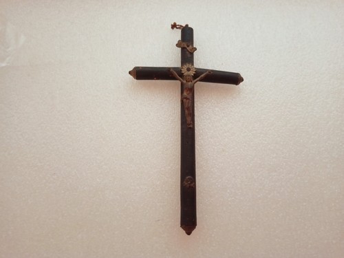 Antico crocefisso legno - crocefisso, e