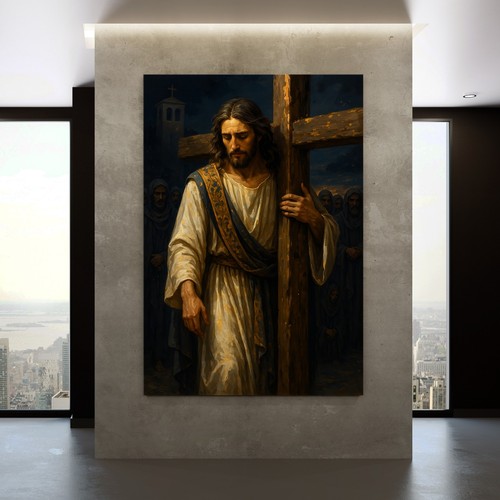 Gesù porta croce - porta, di