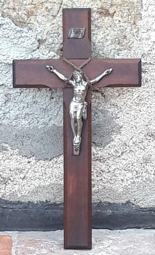 Antico crocefisso legno xix - crocefisso,