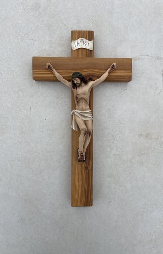 Crocifisso legno ulivo - legno,