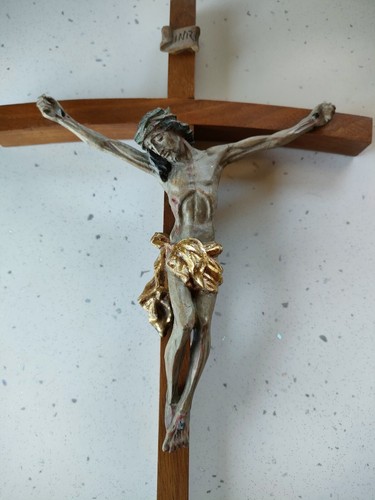 Crocefisso legno arte - 40, legno.