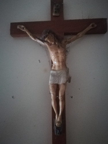 Crocefisso legno vintage - crocefisso,