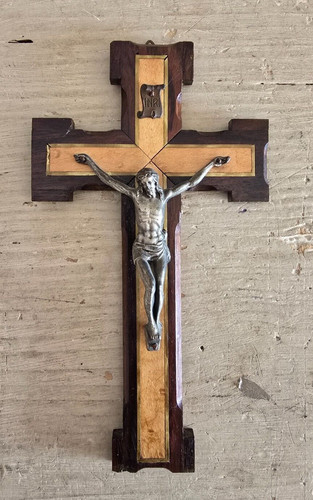 Crocefisso vintage legno - crocefisso,