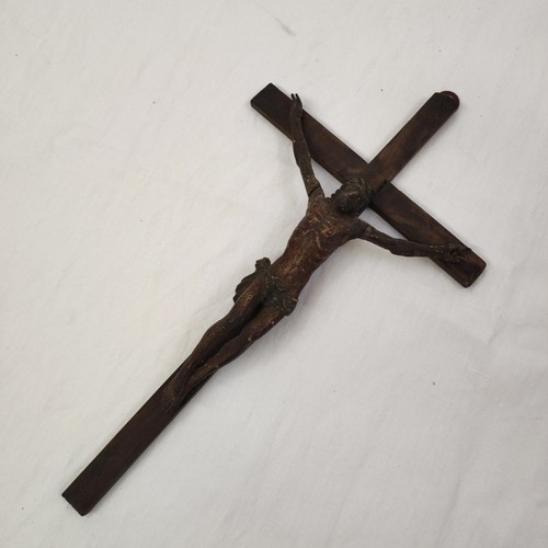 Crocefisso legno periodo - in,