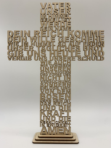 Padre nostra preghiera legno - nostra,