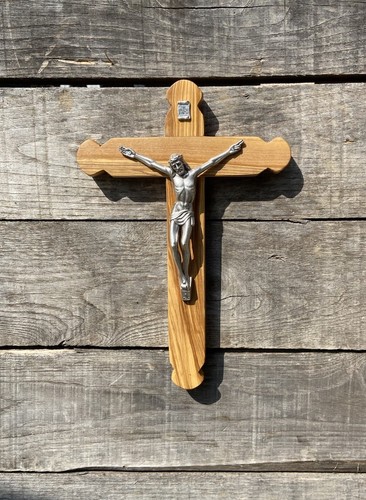 Crocifisso legno ulivo - legno,