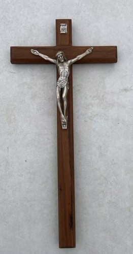 Crocefisso legno noce 46 - legno,